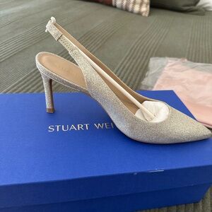 Stuart Weitzman Linsi Pointed Toe Slingback Pump